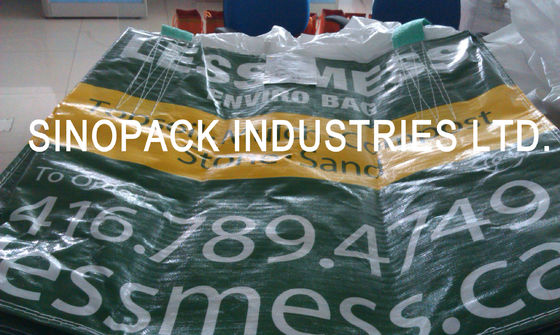 acheter BOPP laminé grands sacs avec des boucles d'angle transversales online manufacture