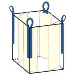 Virgin PP 4-Panel baffle bag for the transportation / storage bulk goods