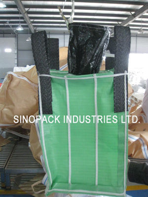 acheter Emballage de poudre 4-Panel chicane sac 1000kgs de 100% vierge tissu PP vert online manufacture