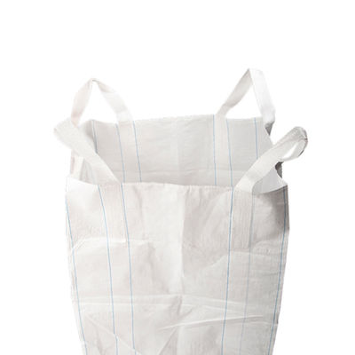 acheter Grand conteneur souple pour vrac (FIBC) Big Bag avec jupe de remplissage supérieure, couture à double chaînette et couleur blanche pour le transport sécurisé de vrac online manufacture