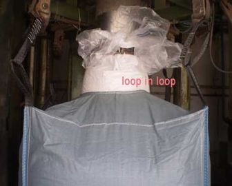 Grey U-Panel Big FIBC UV Treated Polypropylene Bulk Bags With PE Liner